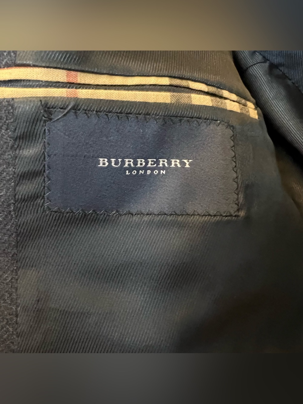Burberry USA Union Made Kensington 100% Cashmere Navy Sport Coat Blazer Siz 42 R - Picture 8 of 14